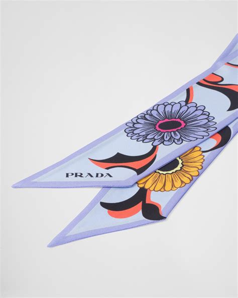 schal prada|prada silk twill scarf.